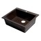 Alfi Brand Chocolate 24" Drop-In Sgl Bowl Granite Composite Kitchen Sink AB2420DI-C - alternate 2